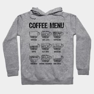 Coffee Menu 1 Hoodie